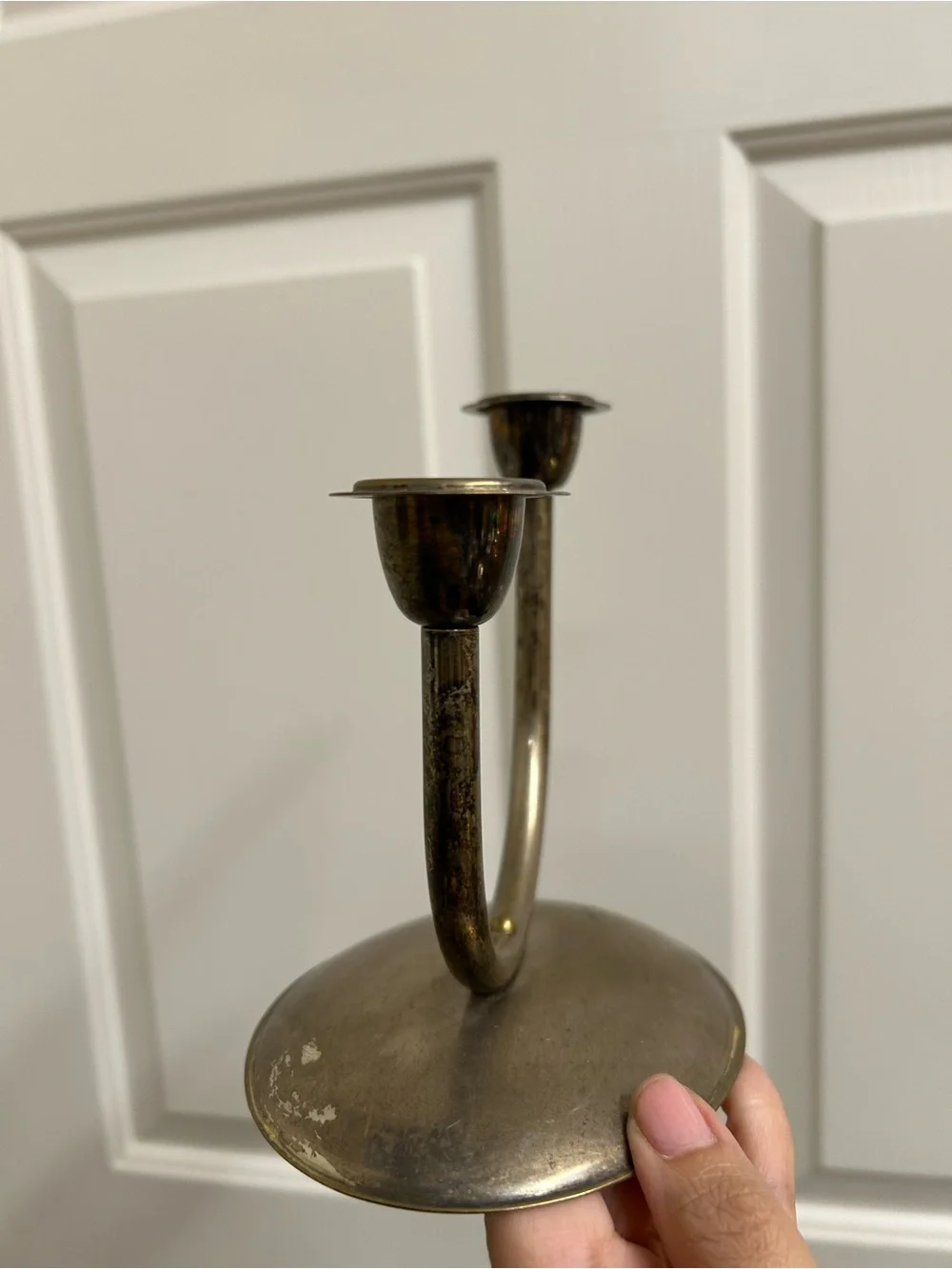 Antique-Style Double Candle Holder - Decor